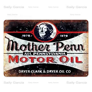 Motoru Eļļas Plāksne Benzīns Skārda Pazīmes Vintage Metāla Plakātu Retro Garāžas Dekors Retro Bārs Krogs Gāzes Stacijas Dekoratīvās Sienas Plāksne
