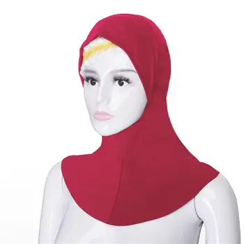 Musulmaņu Hijab Islāma Cietā Colr Mini Stila Šalle Sievietēm Amira Klp Mīksto Stiept Kakla Segtu Šalle Hijabs Lūgšanu Cepuru Modes Niquabs