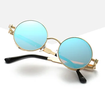 Muticolor Retro Apaļas Metāla Briļļu Lēcas Goggle Brillēm, Briļļu Rāmja Brilles Sieviešu Modes Retro Apaļas Metāla Disku Aizsargbrilles