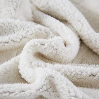 Mājas tekstila flaneļa Segu super silts mīksts Berberu vilnas blandets dubultā slāņa mest uz Dīvānu Plaknes Pledi Cieto gultu Pārklāji