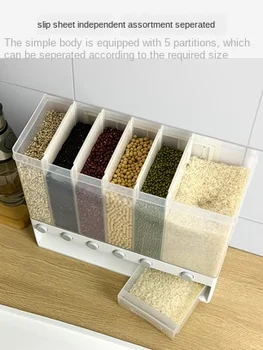 Mājas ultra-nospiediet tips veseli graudi var piestiprināt pie sienas, graudu glabāšanas kaste glabāšanas kastes aizzīmogo pupiņas virtuves tīkla rīsu kausu