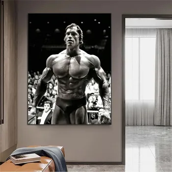 Mākslas Glezniecības Arnold Schwarzenegger Kultūrisms Abs Kanvas Glezna Sporta Treniņu Plakāti un Izdrukas, Sienu Apdare