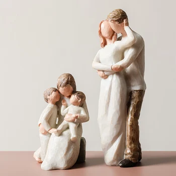 Mātes Dienā Dzimšanas diena Lieldienu Kāzu Dāvanu Ziemeļvalstu Mājas Apdare Cilvēki Modelis Dzīvojamā Istaba Piederumi Ģimenes Figūriņas Amatniecības
