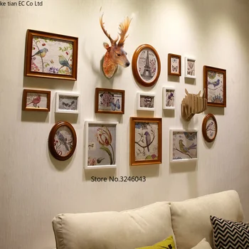 Mēbeles apzeltīts sveķu briežu galvas karājas dzīvnieku trīsdimensiju karājas dzīvojamā istaba guļamistaba fotogrāfijas sienu apdare retro stilā