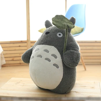 Mīksto Totoro Kaķis Plīša Rotaļlietas Bērniem, Meitenēm, Plīša Pildījumu Dzīvniekiem Anime Totoro Lelles Bērniem Dāvanu Mīksts Spilvens, Spilvenu, Dekoru