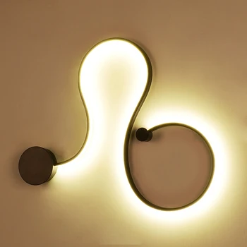 Mūsdienu Līknes, Līnijas Radošo Akrila LED Sienas lampas Dekoratīvais Apgaismojums Iekštelpu Led Spīdumi Sienas Lampas dzīvojamā istabā, guļamistabā, bārs