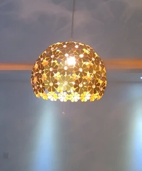 Mūsdienu art deco karājas apgaismojums moderns alumīnija ziedi led pendant gaismas kāzu telpu dzīvojamā istaba bērniem kulons lampas Dia:20cm