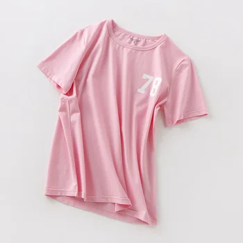 NEW Augstas kvalitātes klasiskās vasaras mīksto sieviešu ikdienas īsām piedurknēm elpojošs T-krekls