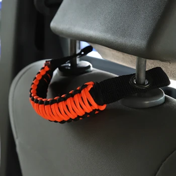 NHAUTP 1gb PVC Virve+Oxford Audums Auto Sēdekļa Pagalvi Grab Rokturis Jeep Wrangler JK 2007-2017