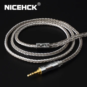NICEHCK C16-4 16 Core Sudraba Pārklājumu Kabelis 3.5/2.5/4.4 mm Spraudni MMCX/2Pin/QDC/NX7 Pin QDC C12 ZSX V90 TFZ NX7 Pro/DB3/F3/BL-03