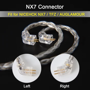 NICEHCK C16-4 16 Core Sudraba Pārklājumu Kabelis 3.5/2.5/4.4 mm Spraudni MMCX/2Pin/QDC/NX7 Pin QDC C12 ZSX V90 TFZ NX7 Pro/DB3/F3/BL-03