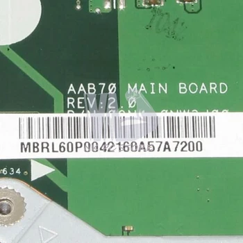 NOKOTION MBRL60P004 Portatīvo datoru Mātesplati Par Acer aspire 7250 08N1-0NWJ00 AAB70 GALVENĀS VALDES DDR3 ar Procesoru borta