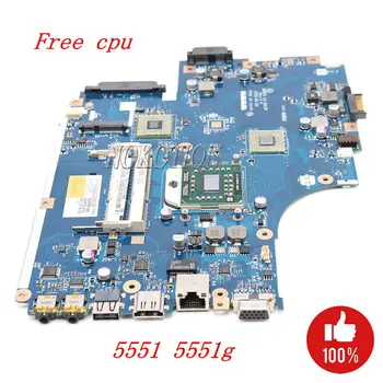 NOKOTION Portatīvo datoru mātesplati Par Acer aspire 5551 5551G E640 DDR3 bezmaksas cpu NEW75 LA-5912P MBNA102001 MB.NA102.001 Mainboard