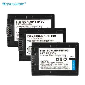 NP-FH100 NPFH100 FH90 FH70 FH60 FH40 FH30 FP50 3900mAh Baterijas Sony DCR-SX40 SX40R SX41 CX105 SR42E SR45E Kameru Baterijas