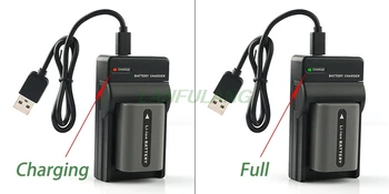 NP-FP50 USB Akumulatora Lādētājs Kameru Sony DCR-HC18 DCR-HC19 DCR-HC20 DCR-HC20E DCR-HC21 DCR-HC21E DCR-HC24E DCR-HC26