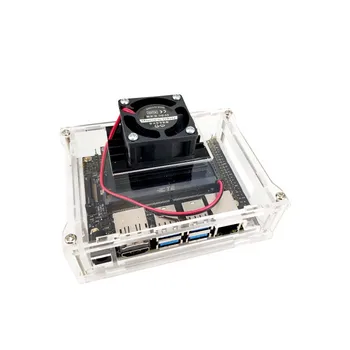 NVIDIA Jetson Nano Izstrādātāju komplekts Akrila Gadījumā Box Caurspīdīgs Apvalks korpuss ar Dzesēšanas Ventilators