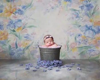 Naftas Drukāšanas Ziedu Fotogrāfijas Fons Ziedu Dream Garden Baby Dušas Dzimšanas dienas svinības fons Foto Studija Foto Prop