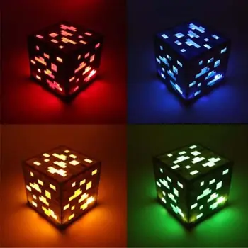 Nakts Gaismas Kubs Lampu Radošā Cube Nightlight Akumulatora Strāvas Padeve 4 Izvēles Krāsas LED Rotaļlietas, Mājas Dekors Bērniem Dāvanu