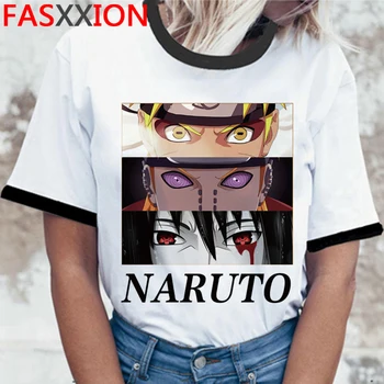 Naruto Sasuke Cool Anime Unisex Kawaii T Krekls Vīriešiem Harajuku Akatsuki Uchiha Itachi T-krekls Manga Kakashi T Hip Hop Top Vīrietis