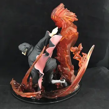 Naruto Shippuden Uchiha Sasuke / Uchiha Itachi Susanoo Kizuna Attiecībā Statuja PVC Attēls Rotaļlietu Kolekciju Modelis