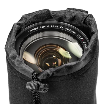 Neewer 4 Izmēra DSLR Kameras Aukliņu Objektīva Maisiņš Maisa Vāciņu Izmērs S M L XL Sony/Canon/Nikon/Pentax/Olympus/Panasonic Objektīvs