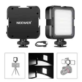 Neewer LED Video Gaisma, 6000K 42 LED Gaismas/2000mAh Akumulators Par DJI Ronin-S OSMO Mobilās 2 Gimbal Canon Nikon DSLRs