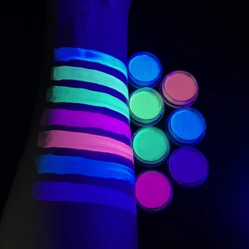 Neona Kūka Ūdens Aktivizēts acu zīmulis Uzstādīt Varavīksnes Krāsu Aqua UV Mirdzumu Blacklight Ķermeņa, Sejas Krāsu Krāsas Acu Kontūrzīmulis Krēms Grims