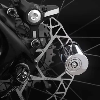 Nerūsējošā Tērauda Bike Lock Mini Disku Bremzes Bloķēšanas MTB Velosipēdu pretaizdzīšanas Slēdzeni Ūdensizturīgs Elektrisko Velosipēdu Motociklu, Drošības Slēdzenes,