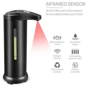 Nerūsējošā Tērauda Inteliģento Automātisko Indukcijas Ziepju Dozators Smart Infrasarkano Staru Sensoru Touchless Šķidro Ziepju Dozatori