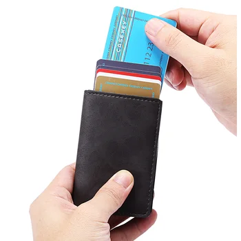 Neviens taustiņš, oriģinālu Biznesa Banka ID automātisko pop līdz metāla kredītkartes īpašnieks seifs rfid pretbloķēšanas alumīnija gadījumā bag