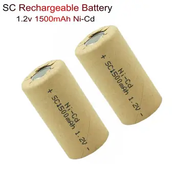 Ni-Cd Akumulators SC 1.2 V 1500mAh nicd Baterijas Jaudas Instrumenti, Akumulatoru, Lukturīšu Saules Gaismas Elektroniskās Rotaļlietas lampas