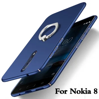 Nokia 8 gadījumā Luksusa fundas aizsardzības moobile tālrunis apvalks priekš nokia 8 Aizmugurējo Vāciņu Cietās Plastmasas bruņas 5.3