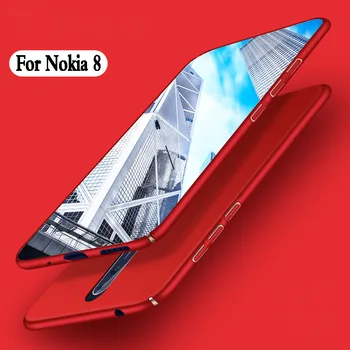 Nokia 8 gadījumā Luksusa fundas aizsardzības moobile tālrunis apvalks priekš nokia 8 Aizmugurējo Vāciņu Cietās Plastmasas bruņas 5.3