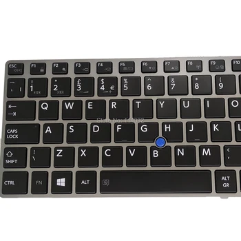Nomaiņa klaviatūras Z50 Toshiba Tecra Z50 A1503 BT1501 AK, GB Britu melns KB sudraba rāmis mobilo rādītāju G83C000EC3EN jaunas