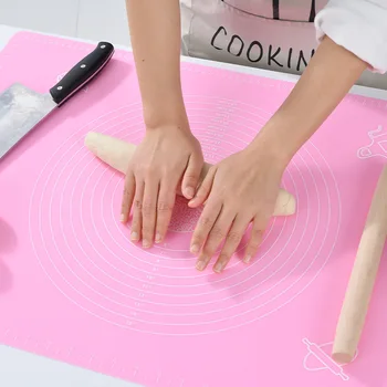 Non-stick silikona spilventiņu mīcīšanas pad mīklas kūku cepšanas pannas mīklu galda papīra virtuves rīki ritošā mīklas starplikas pad