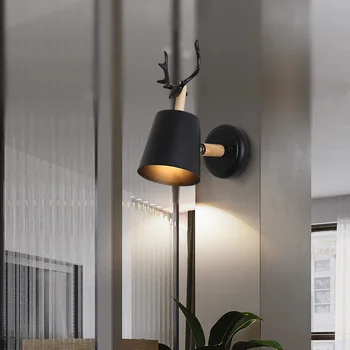 Nordic style mūsdienu minimālisma radošas lampas krāsu guļamistabas gultas lampa, dzīvojamā istaba studiju balkons LED sienas lampa