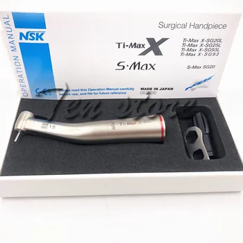 Nsk zobu TI MAX X95L tips 1: 5 led fiber elektriskā handpiece pret leņķis