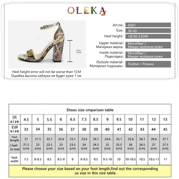 OLEKA Modes jaunu snake modelis sandales augstpapēžu sieviešu kurpes sexy puse stils Ļoti skaists un piemērots sieviešu apaviem