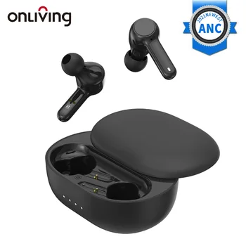 ONLIVING Bluetooth 5.0 Bezvadu Austiņas Aktīvās Trokšņu Slāpēšanas TWS Earbuds ANC Eaphone iPx5 Ūdensizturīgs ar Dual Micphone