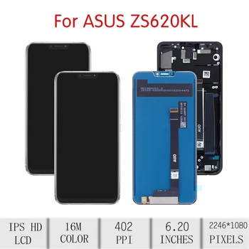 ORIĢINĀLS Par ASUS Zenfone 5Z ZS620KL LCD skārienekrānu, Digitizer Montāža Asus zs620kl Displejs ar Kadru Nomaiņa Z01RD