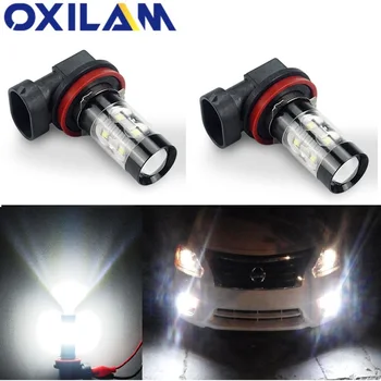 OXILAM 2x H8, H11 LED Spuldzes 9005/HB3 9006/HB4 Automašīnas Miglas Lukturi DRL Lampas Honda Civic CRV 2008 CR-V Pilsētas Fit Džeza Accord 2003
