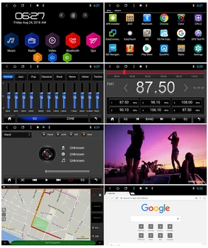 Octa Core 1024*600 Android 10.0 Auto DVD GPS Navigācijas Spēlētājs Deckless Auto Stereo 