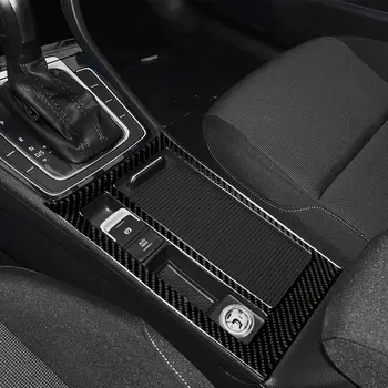 Oglekļa Šķiedras Interjera Aksesuāri Ūdens Kausa Turētājs Panelī Decal Uzlīmes Par Volkswagen Golf 7 GTI R GTE GTD MK7 2013. - 2017. gadam