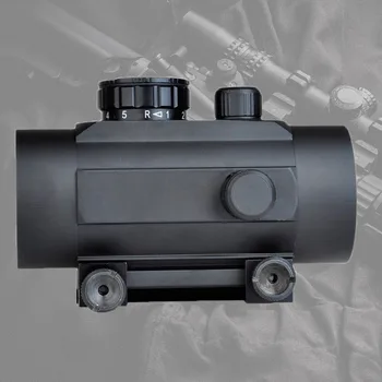 Optika darbības Joma 1X30 Reflekss Riflescope Sarkano/Zaļo Punktu, Taktiskās Redzes 20mm Rail Mount Šautene Jomu Medību Skats