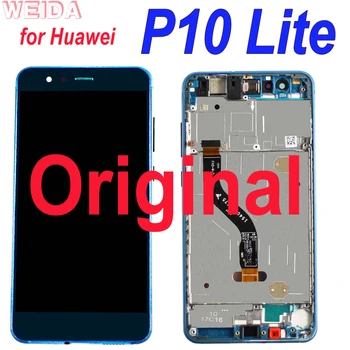 Original Lcd Huawei P10 lite LCD Displejs, Touch Screen Digitizer Montāža P10Lite BIJA-LX2J BIJA-LX2 BIJA-L03T BIJA-LX3 Rīks
