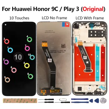 Oriģinālo Displeju Huawei Honor 9.C LCD 10 Pieskaras Ekrāna Nomaiņa 6.39 collu LCD Godu 9.C 9.c Spēlēt 3 AKA-L 29 JAUTĀT-AL00x