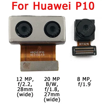 Oriģinālo Priekšējo un Aizmugurējo Aizmugurējo Kameru Huawei P10 Lite P10Lite Galvenais Saskaras Kameras Modulis Flex Nomaiņa Rezerves Daļas
