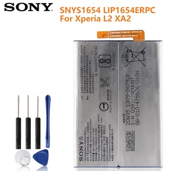 Oriģinālo SONY Akumulatoru Sony Xperia XA2 H4233 L2 SNYSK84 LIP1654ERPC Patiesu Nomaiņa Tālruņa Akumulatora 3300mAh Ar Bezmaksas Rīkiem