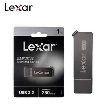 Oriģināls Lexar JUMPDRIVE M36 Pro USB Flash Drive 1 TB lielu Ātrumu 250mb/s Atmiņas karti 512 GB USB 3.2 Metāla USB Pendrive