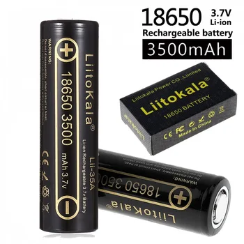Oriģināls LiitoKala Lii-35A 18650 3500mAh 3,7 V Li-Jonu Akumulators 10.A Litija Baterijas High Drain Par Flashinglight